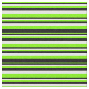 Muster für grüne, schwarze und weiße Streifen/Lini Stoff