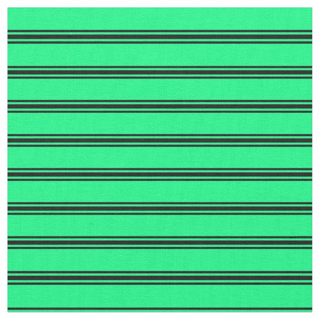 Muster für grüne und schwarze Linien Stoff (Nahaufnahme)