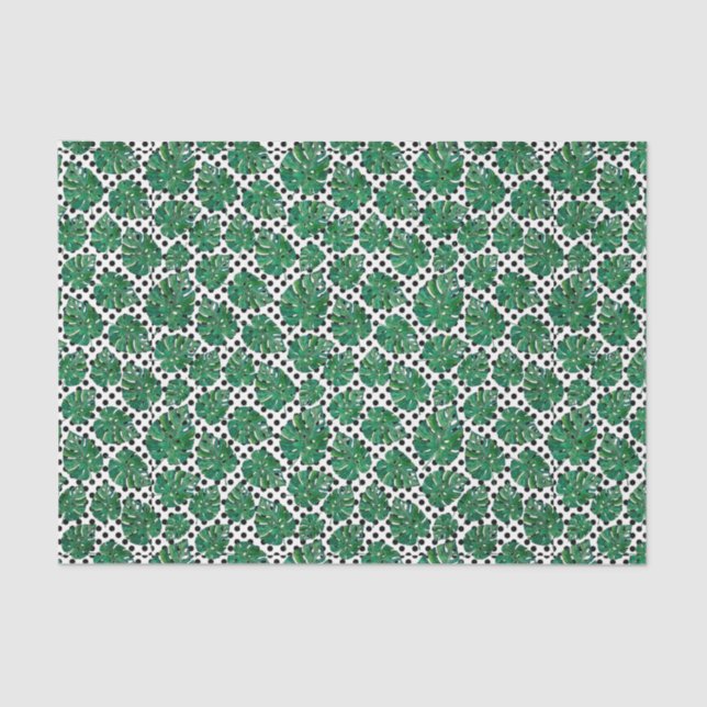 Muster für grünes Leaf 10 Seidenpapier (Vorderseite)