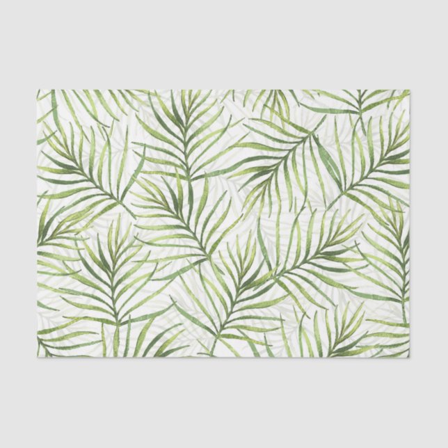 Muster für grünes Leaf 15 Seidenpapier (Vorderseite)