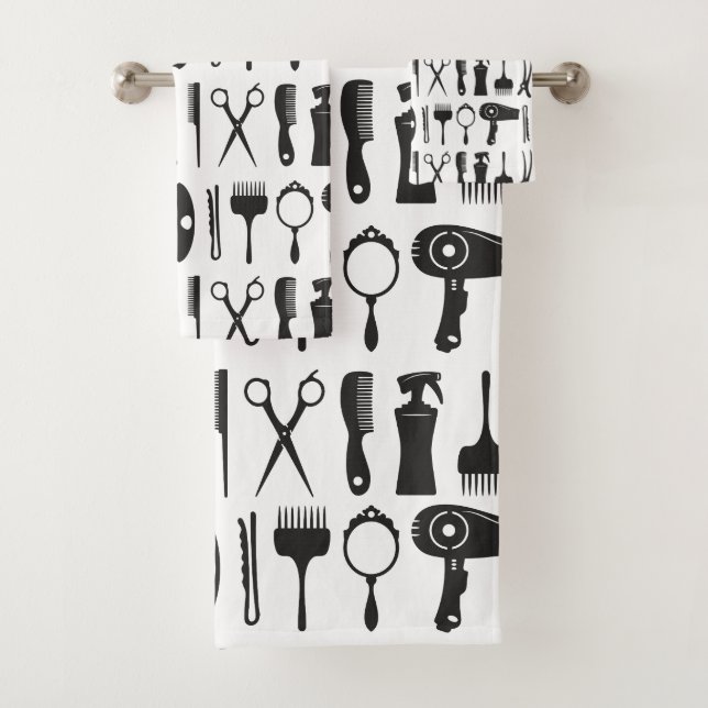 Muster für Haarstempel Badhandtuch Set (Insitu)