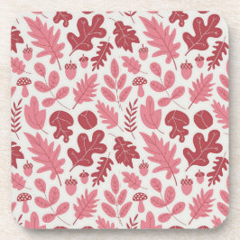 Muster für Herbst-Blätter und Acorns Getränkeuntersetzer