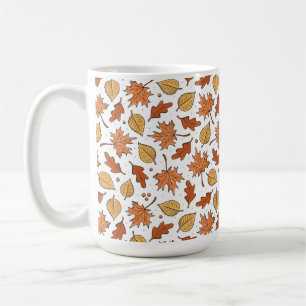 Muster für Herbst-Blätter und Acorns Kaffeetasse