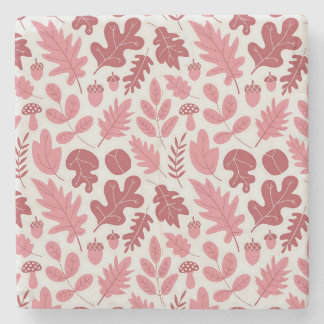 Muster für Herbst-Blätter und Acorns Steinuntersetzer