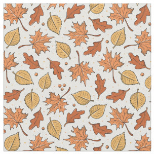 Muster für Herbst-Blätter und Acorns Stoff