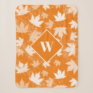 Muster für Herbstlaub im Herbst Sherpadecke