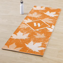 Muster für Herbstlaub im Herbst Yogamatte