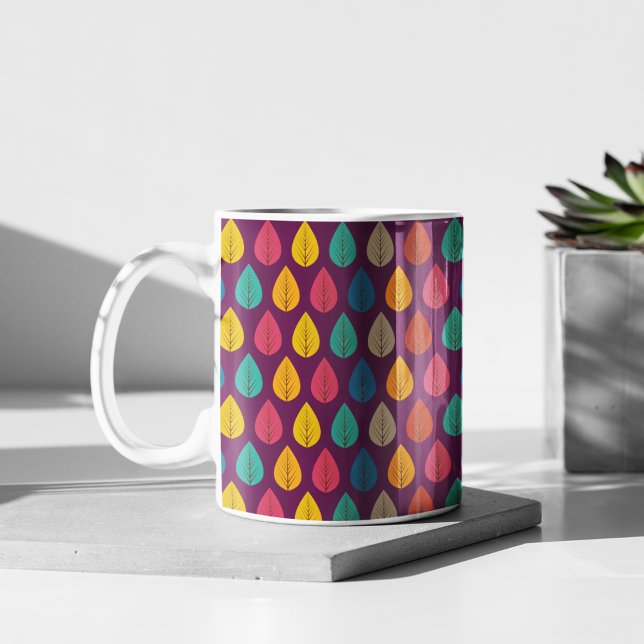 Muster für Herbstverläufe Kaffeetasse (Leaves mug)