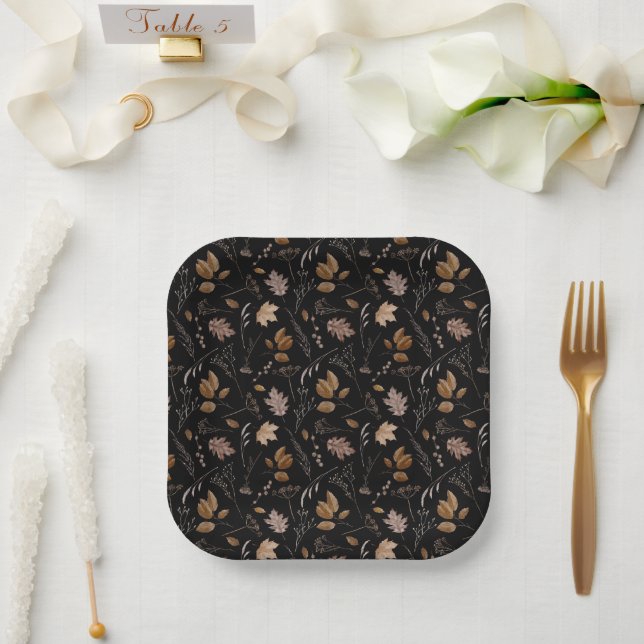 Muster für Herbstverläufe Pappteller (Hochzeit)