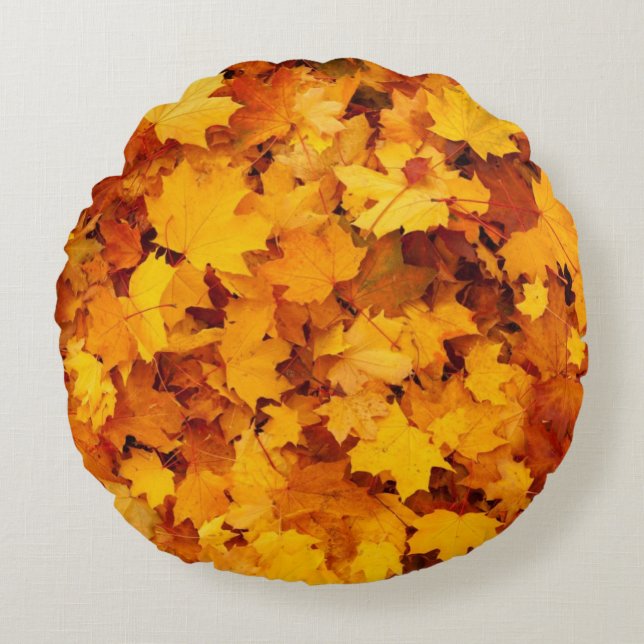 Muster für Herbstverläufe Rundes Kissen (Vorderseite)