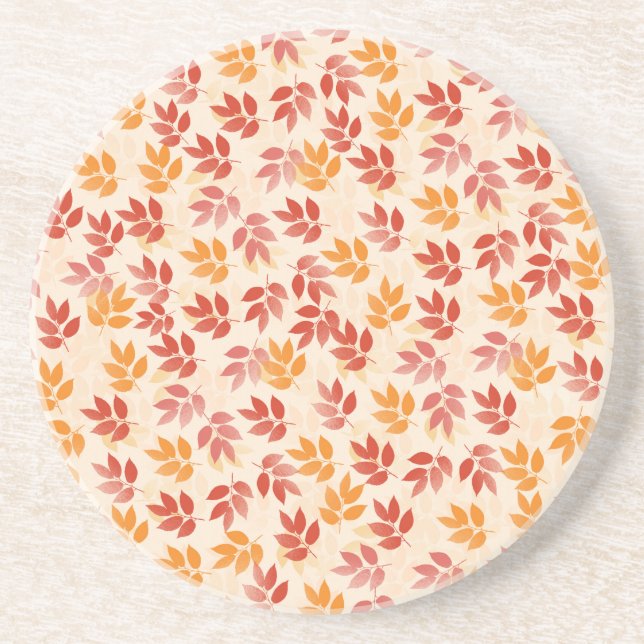 Muster für Herbstverläufe Sandstein Untersetzer (Vorne)