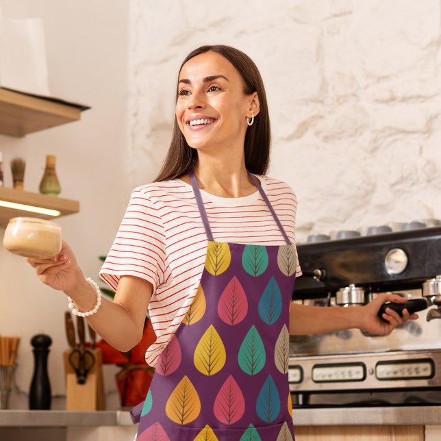 Muster für Herbstverläufe Schürze (Leaves apron)
