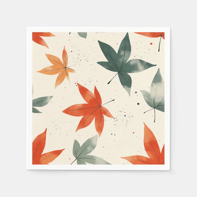 Muster für Herbstverläufe Serviette (Vorderseite)