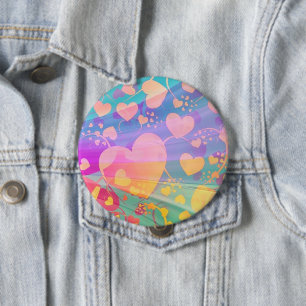 Muster für Herz-Liebe-Muster Button