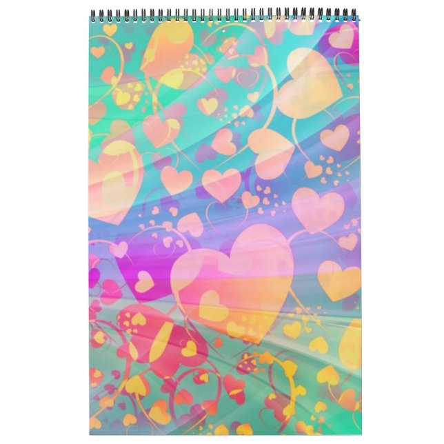 Muster für Herz-Liebe-Muster Kalender (Titelbild)