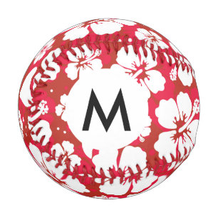 Muster für Hibisken-Blume Baseball