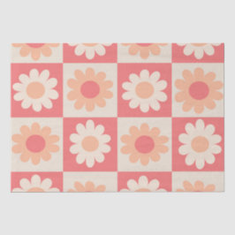 Muster für hintere Blume mit abgeschirmtem Peach F Seidenpapier