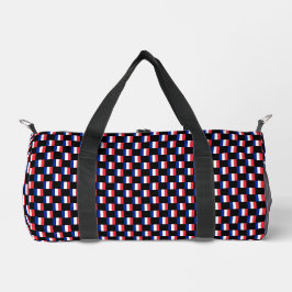 Muster für hintereinander liegende Frankreich-Flag Duffle Bag