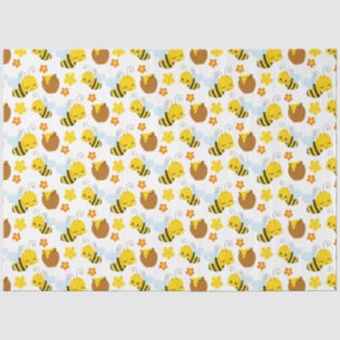 Muster für Hummeln und Blume Seidenpapier