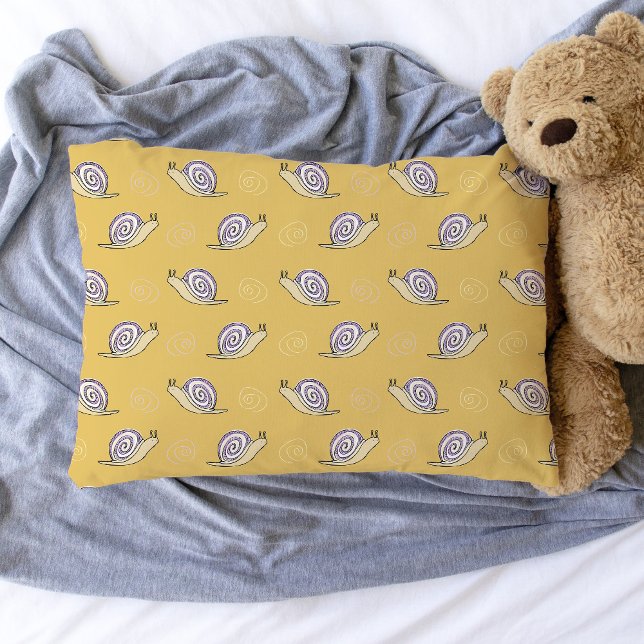 Muster für illustrierte Schnecken und Wirbel Kissenbezug (Snail Pattern Pillowcase)