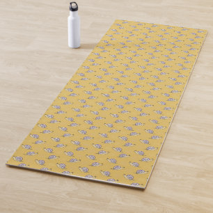 Muster für illustrierte Schnecken und Wirbel Yogamatte