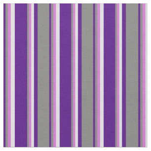 Muster für Indigo, Grau, Orchid & Lavender Lines Stoff