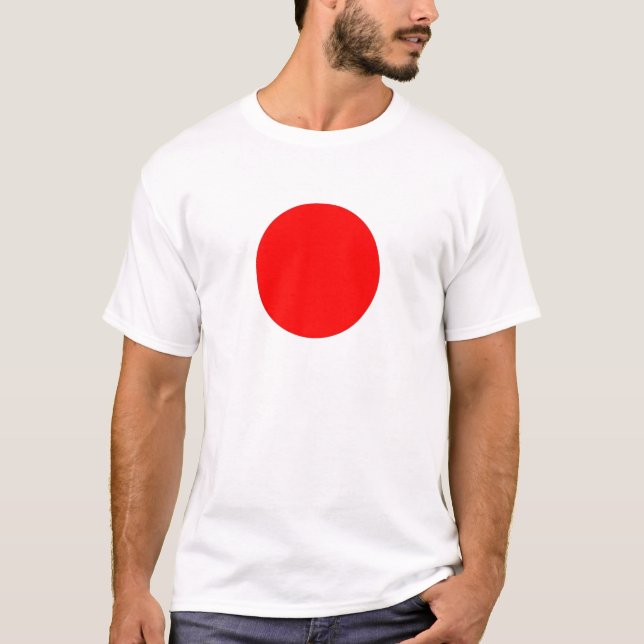 Muster für japanische Flaggen T-Shirt (Vorderseite)