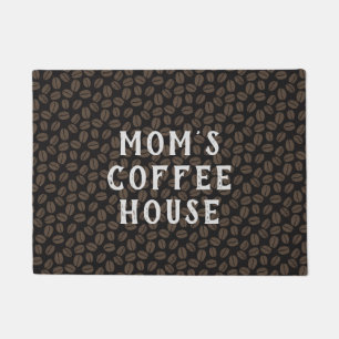 Muster für Kaffeebohnen   Kaffeehaus Personalisier Fußmatte