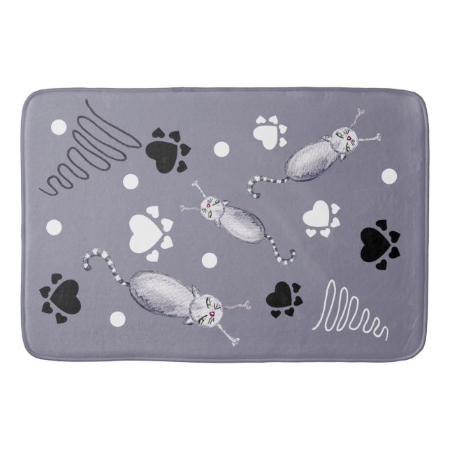 Muster für Katzen und Paare Badematte (Vorderseite)