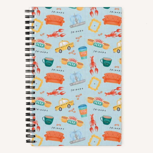 Muster für klassische FRIENDS™ Icons Notizbuch (Vorderseite)