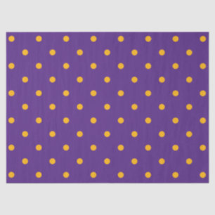 Muster für kleine Polka-Punkte: Lila & Gold Seidenpapier