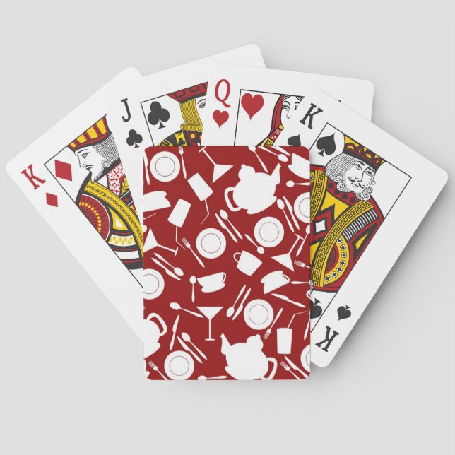 Muster für Küchenelemente Spielkarten (Rückseite)