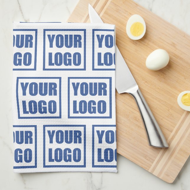 Muster für Küchentücher-Geschäftslogo Geschirrtuch (Viertel Falte)