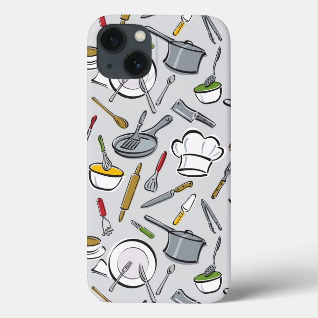 Muster für Küchenwerkzeuge Case-Mate iPhone Hülle (Rückseite)
