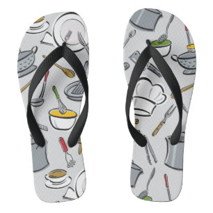 Muster für Küchenwerkzeuge Flip Flops