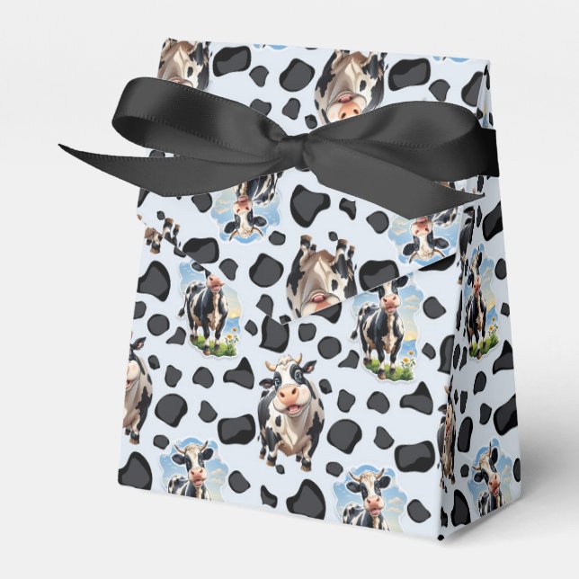 Muster für Kuhmuster Geschenkschachtel (Vorderseite)