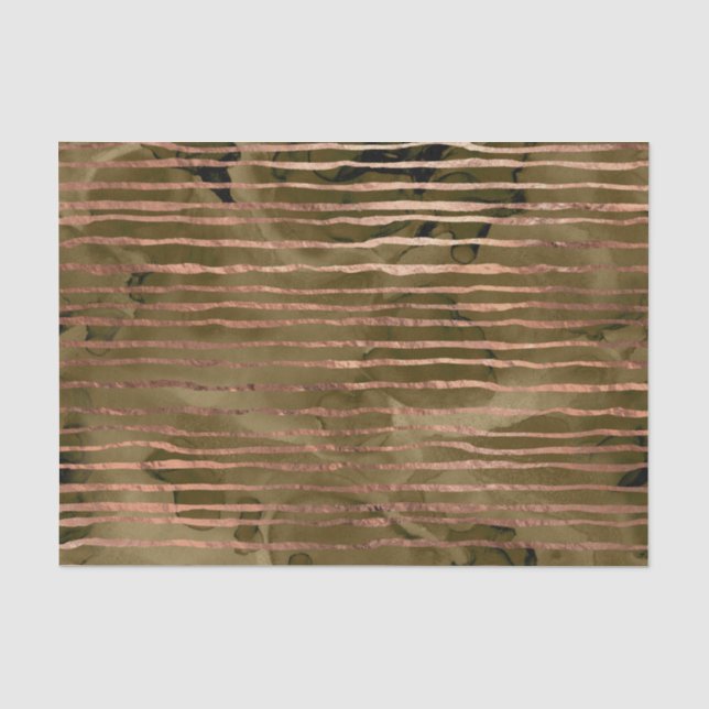 Muster für Kupfer und Gold-Aquarellfarben Seidenpapier (Vorderseite)