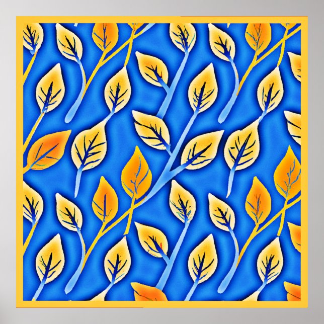 Muster für lebendige ColorVista-Blätter Poster (Vorne)