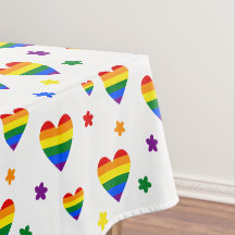 Muster für LGBT-Regenbogen und farbenfrohe Blume