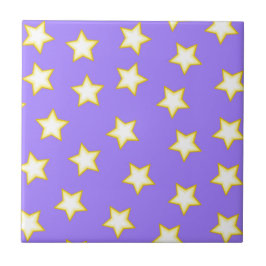 Muster für Lila geometrische Sterne Fliese
