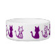Muster für lila Katzen Kleine Tierschale Napf (Rückseite)