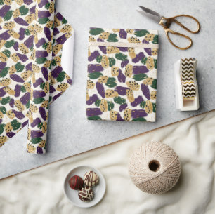Muster für Lila Pinselstriche Geschenkpapier