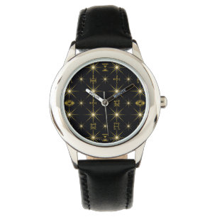 Muster für magische Symbole Armbanduhr