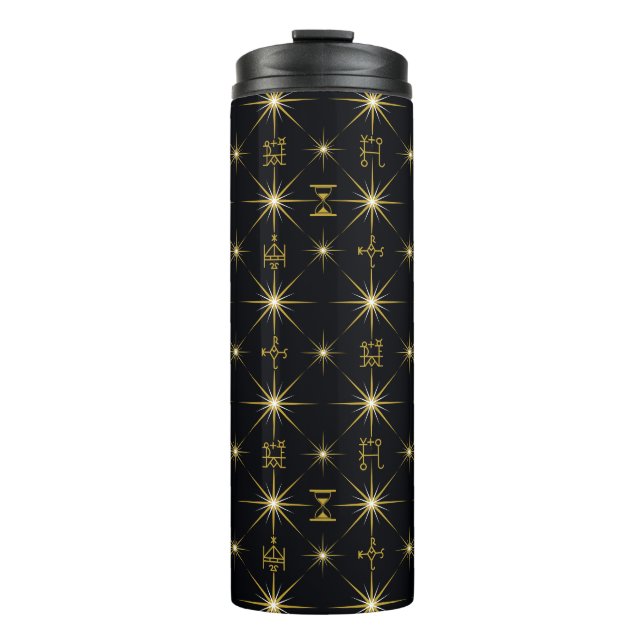 Muster für magische Symbole Thermosbecher (Vorderseite)