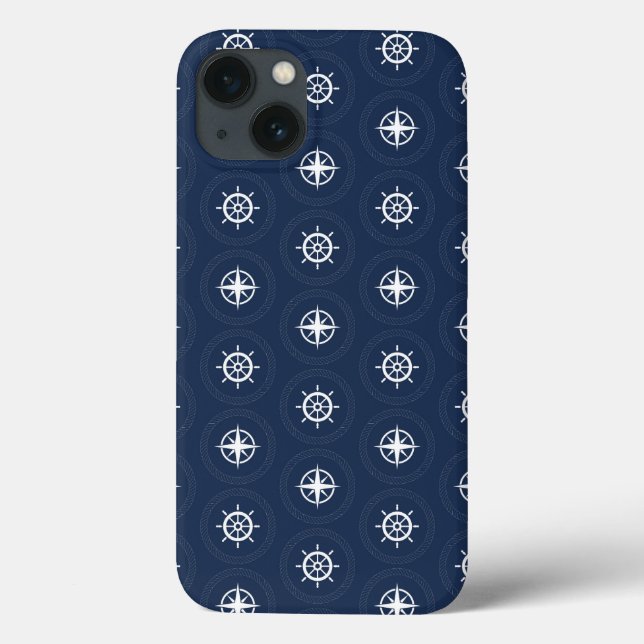 Muster für Maritime Werkzeuge Case-Mate iPhone Hülle (Rückseite)