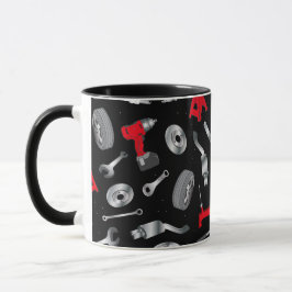Muster für Mechanikwerkzeuge Tasse