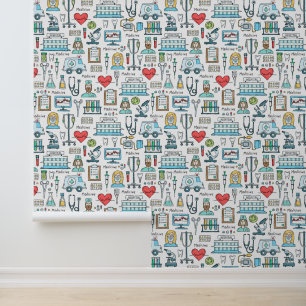 Muster für medizinisches Design Tapete