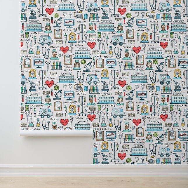 Muster für medizinisches Design Tapete (Anwendung)