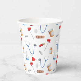 Muster für medizinisches Gerät für Ärzte oder Kran Pappbecher