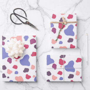 Muster für mehrfarbige Blöcke Geschenkpapier Set
